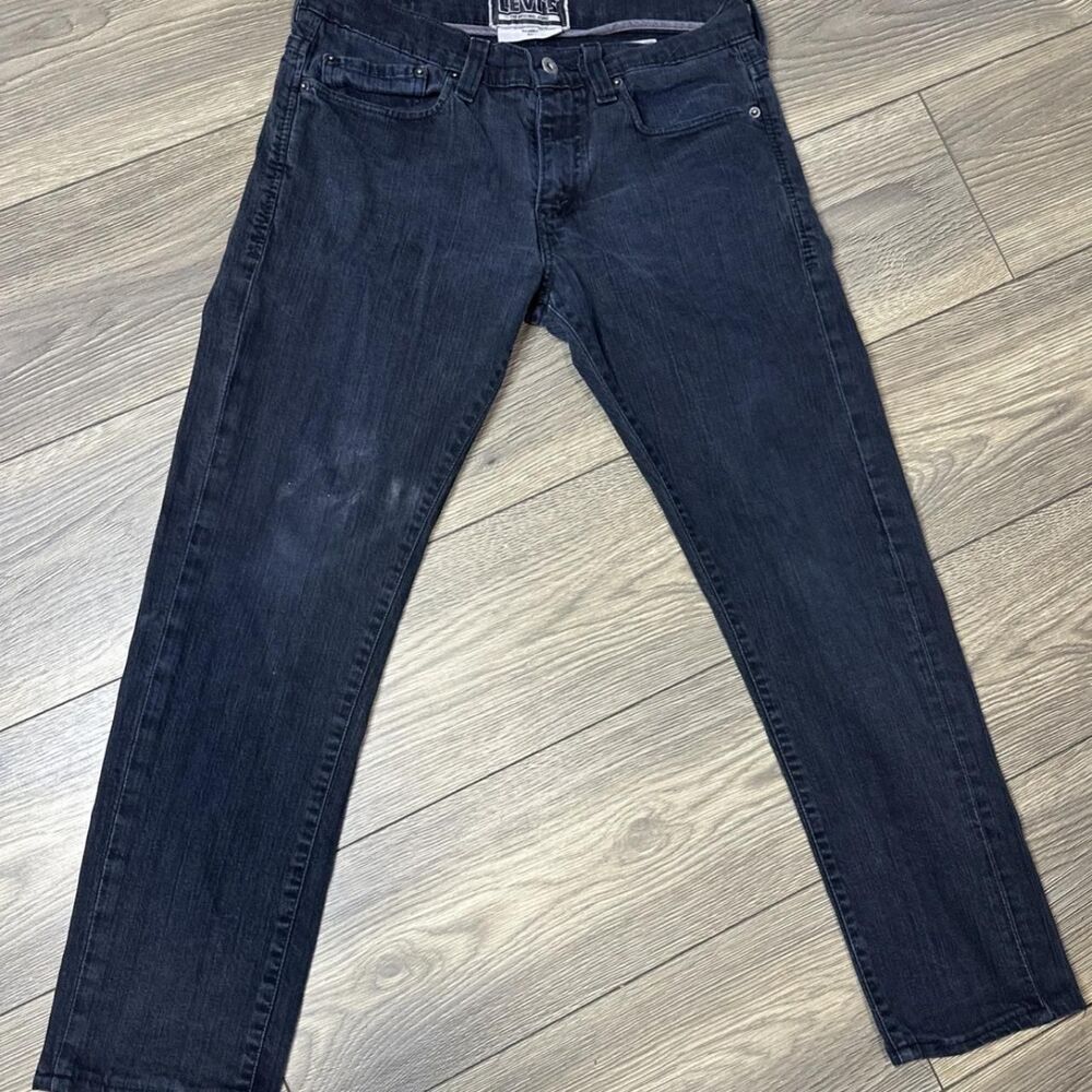 Levi-s Men's Black and Navy Jeans
